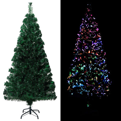 Vidaxl Kunstkerstboom avec un vert à fibre optique standard de 120 cm