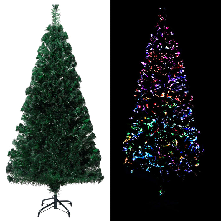 Vidaxl Kunstkerstboom avec un vert à fibre optique standard de 120 cm