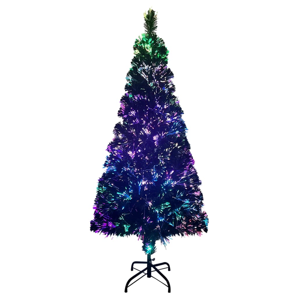 Vidaxl kunstkerstboom avec standard 210 cm à fibre optique vert