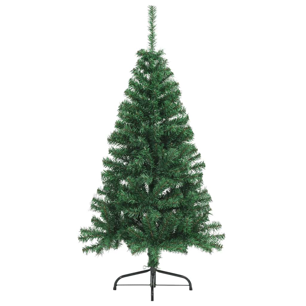 Vidaxl kunstkerstboom avec un demi-150 cm en PVC vert standard