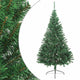 Vidaxl kunstkerstboom avec un demi-210 cm en PVC vert standard