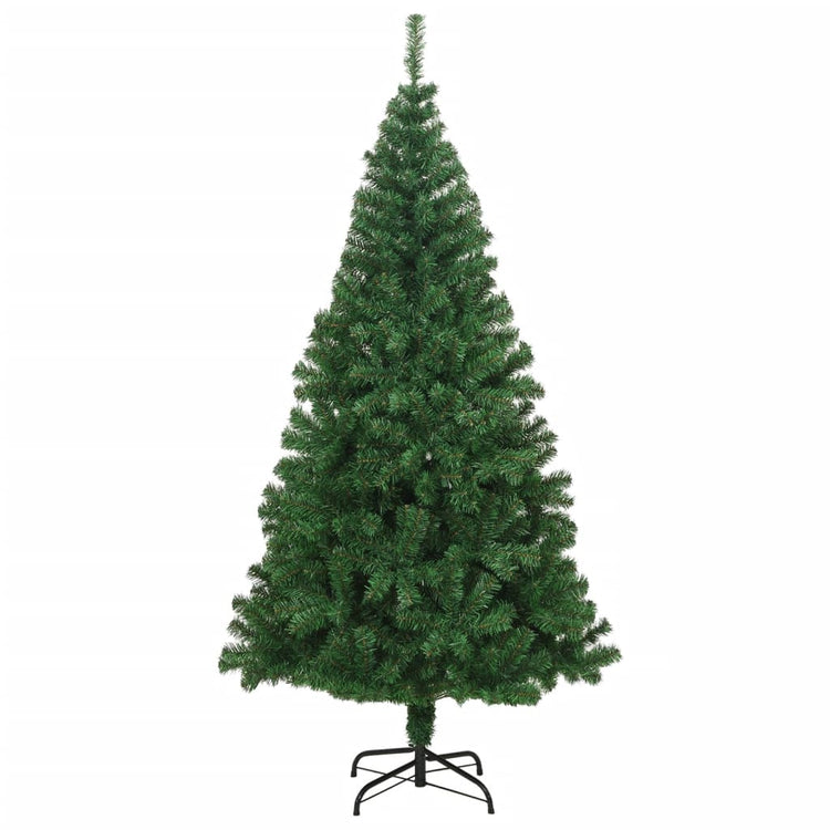 Vidaxl kunstkerstboom avec des branches épaisses 210 cm en PVC vert