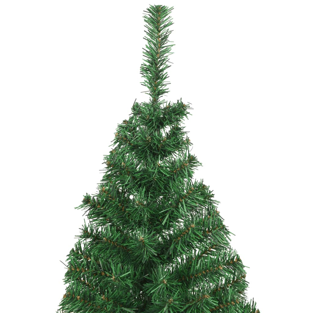 Vidaxl kunstkerstboom avec des branches épaisses 210 cm en PVC vert