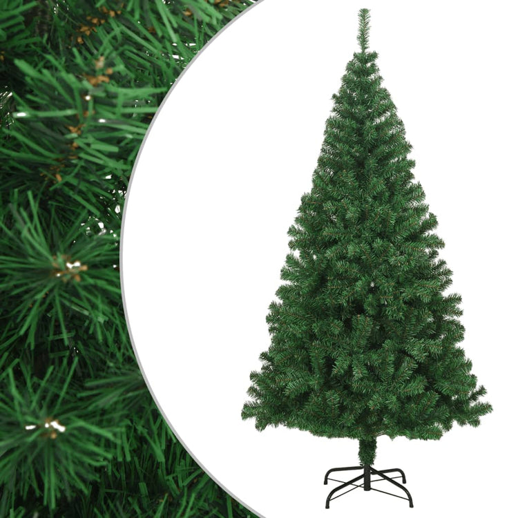 Vidaxl kunstkerstboom avec des branches épaisses 240 cm en PVC vert