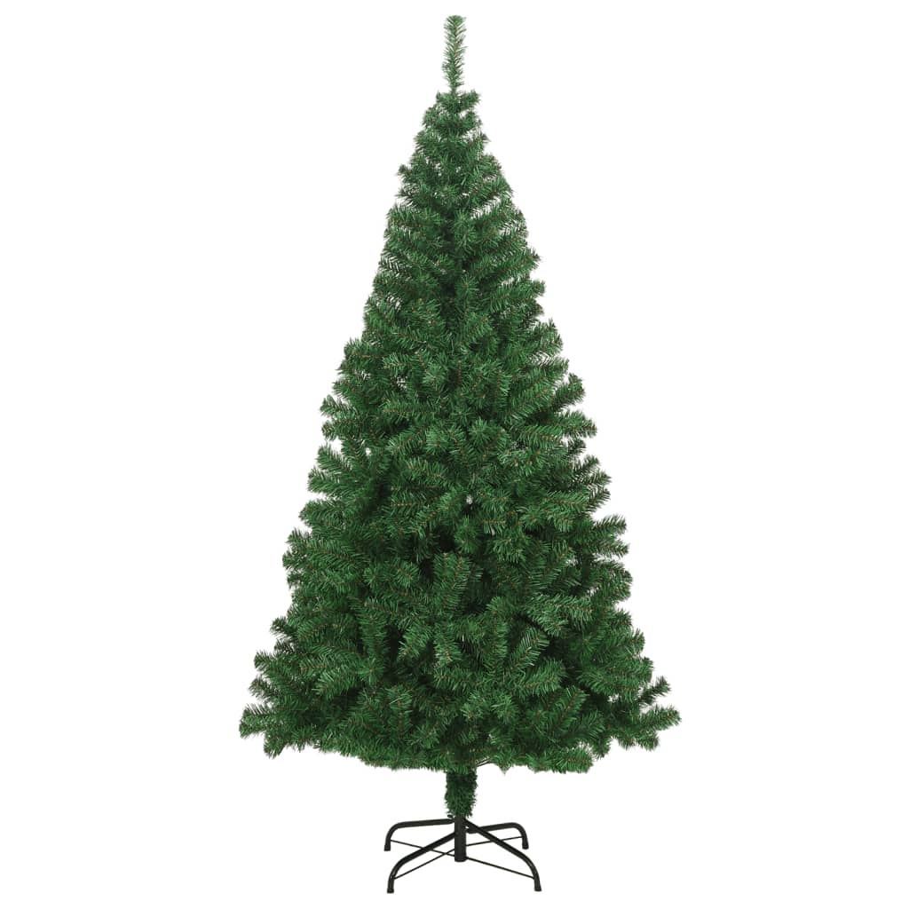 Vidaxl kunstkerstboom avec des branches épaisses 240 cm en PVC vert