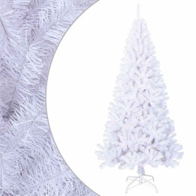 Vidaxl kunstkerstboom avec des branches épaisses 180 cm PVC blanc
