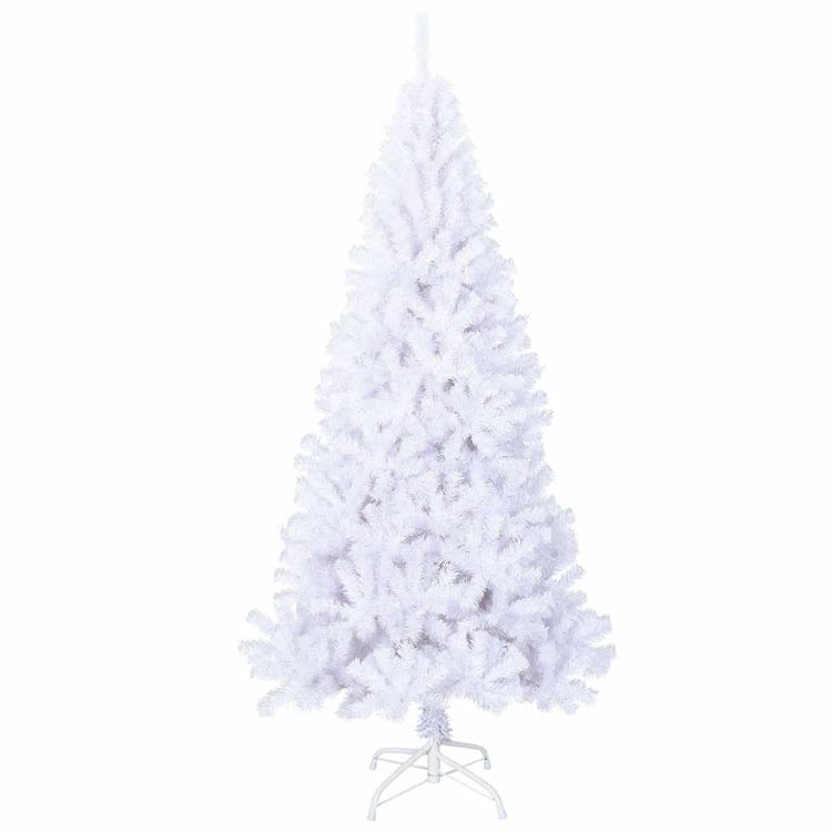 Vidaxl kunstkerstboom avec des branches épaisses 180 cm PVC blanc