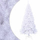 Vidaxl kunstkerstboom avec des branches épaisses 210 cm PVC blanc