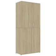 Armoire à chaussures Vidaxl 80x39x178 cm Wood Wood Sonoma Oak colored - afbeelding 2