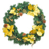 Vidaxx couronne de Noël avec éclairage LED vert 60 cm PVC