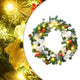 Vidaxl Couronne de Noël avec lumières LED 60 cm PVC vert