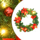 Vidaxl Couronne de Noël avec lumières LED 60 cm PVC vert