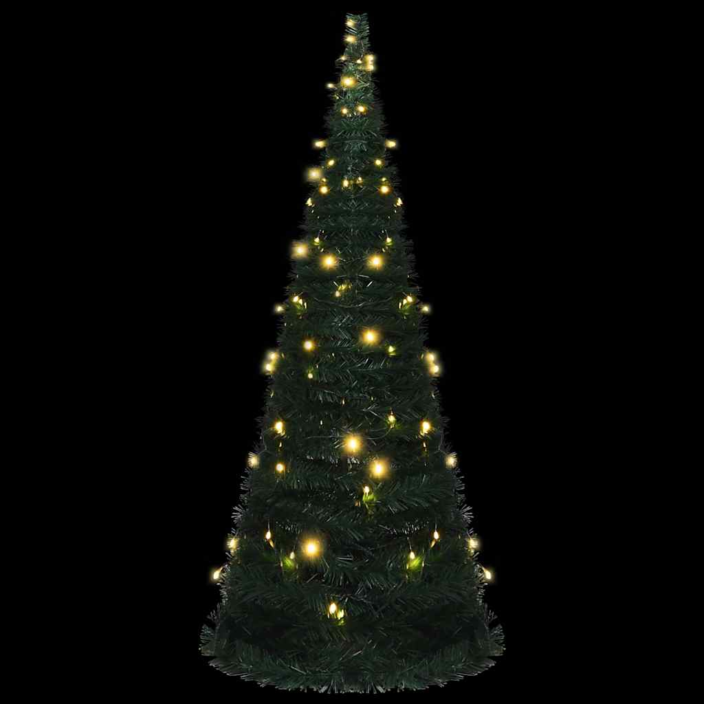 Vidaxl Kunstkerstboom avec un éclairage pop-up 210 cm vert