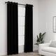 Vidaxl rideaux lin looks accablants 2 st 140x225 cm noir