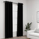 Vidaxl rideaux lin looks accablants 2 st 140x245 cm noir