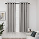 Vidaxl rideaux en lin look accablant les yeux 2 st 140x175 cm gris