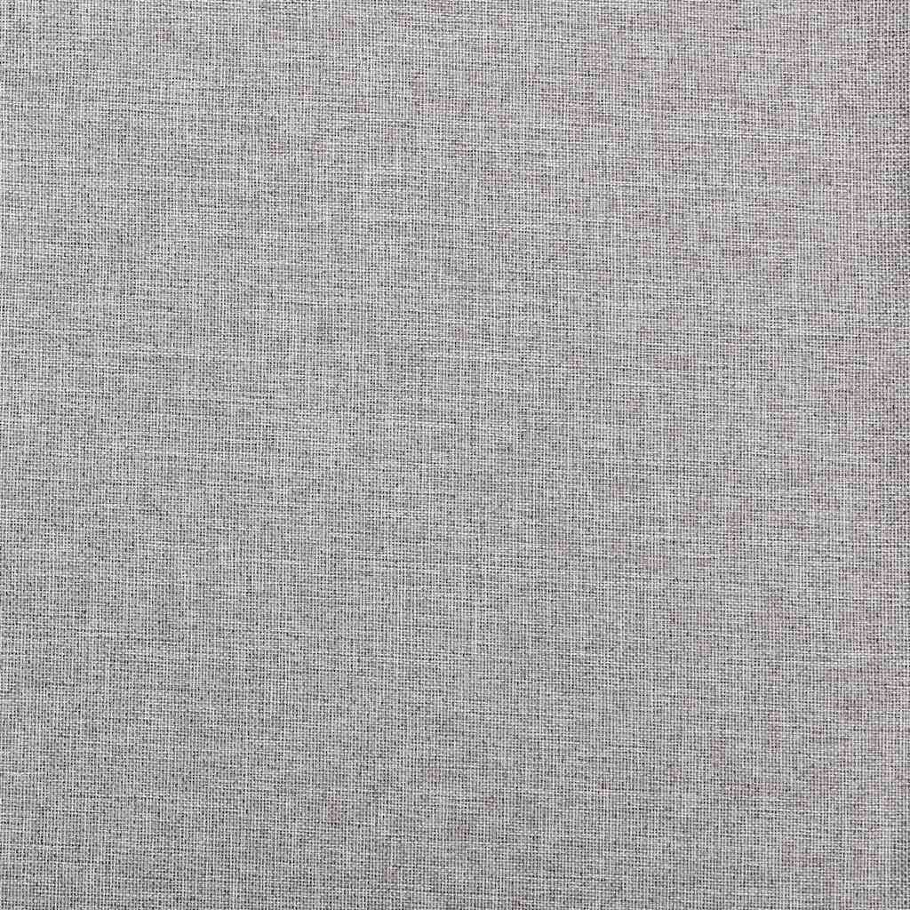 Vidaxl rideaux en lin Look Blackout Crochets 2 St 140x225 cm Gray