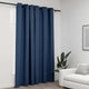 Vidaxl rideau lin Look accablant avec les yeux 290x245 cm bleu