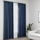 Vidaxl rideaux en lin Look Blackout Hooks 2 ST 140x245 cm bleu