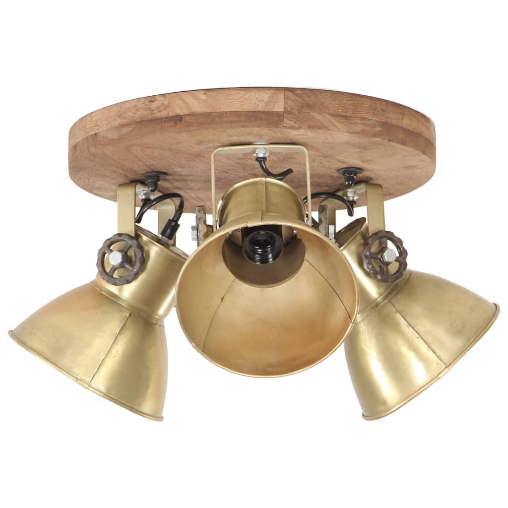 Vidaxl plafond lampe industrielle 25 W e27 42x27 cm en laiton -colored