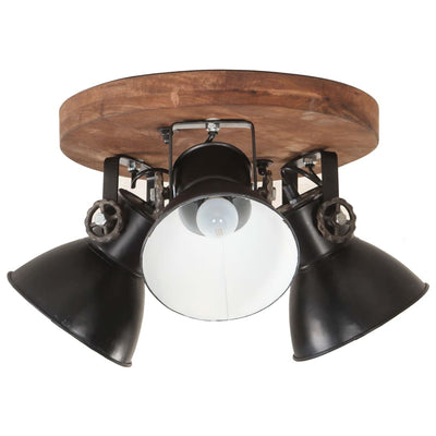 Vidaxl plafonnier industriel 25 W e27 42x27 cm noir