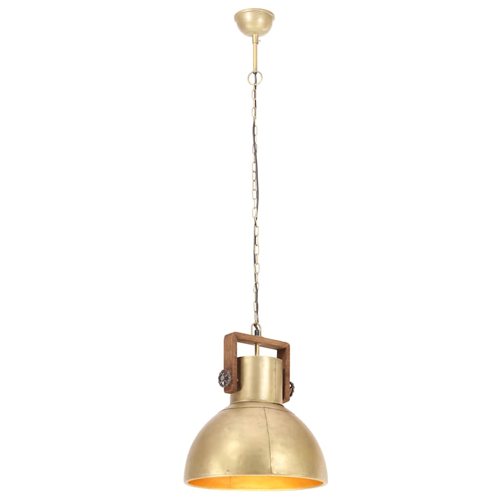 Vidaxl suspendu industriel environ 25 w e27 40 cm en laiton -colored
