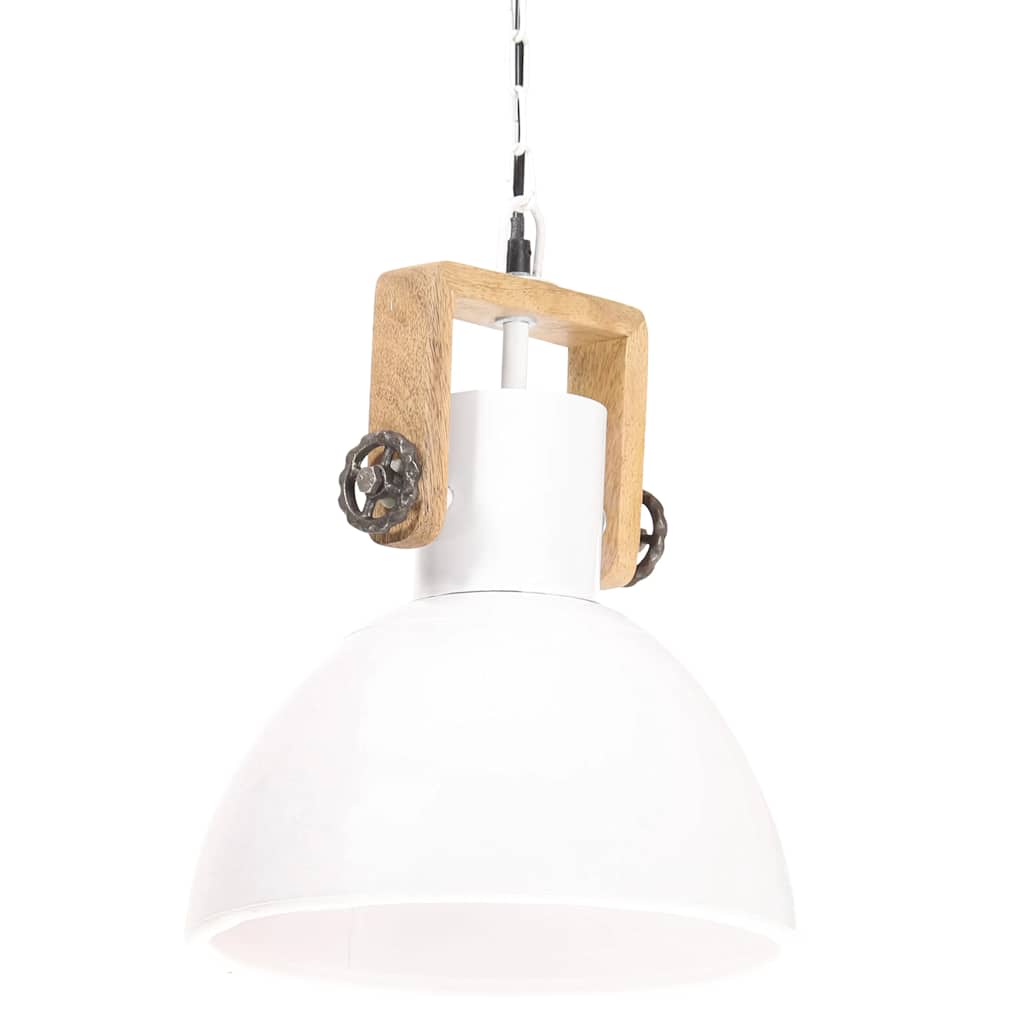 Vidaxl suspendu industriel environ 25 w e27 30 cm blanc