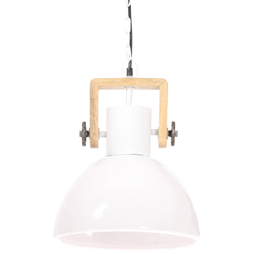 Vidaxl suspendu industriel environ 25 w e27 30 cm blanc