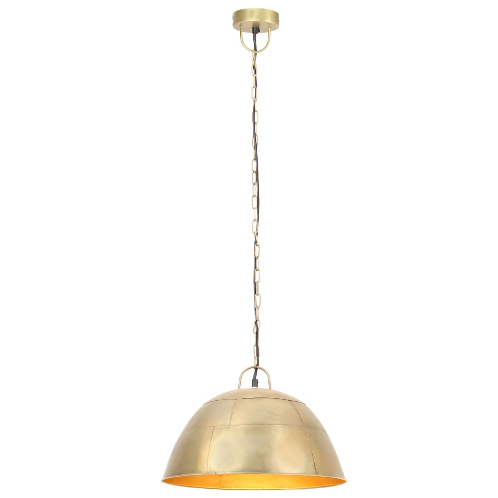 Vidaxl suspendu industriel vintage tour 25 W e27 41 cm coloré en laiton