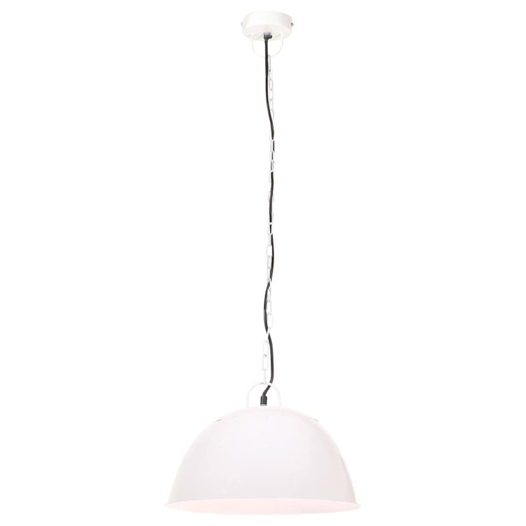 Vidaxl suspendu industriel vintage autour de 25 w e27 41 cm blanc