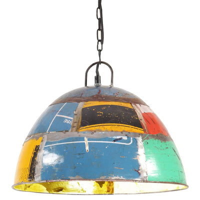 Vidaxl suspendu industriel vintage Round 25 W e27 41 cm multi-colorant