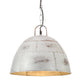 Vidaxl suspendu industriel vintage rond 25 w e27 31 cm couleurs argentées