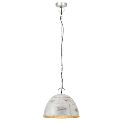 Vidaxl suspendu industriel vintage rond 25 w e27 31 cm couleurs argentées