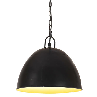 Vidaxl suspendu industriel vintage autour de 25 w e27 31 cm noir