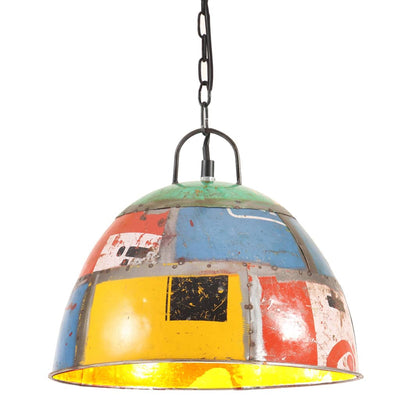 Vidaxl suspendu industriel vintage autour de 25 w e27 31 cm multi-colorants