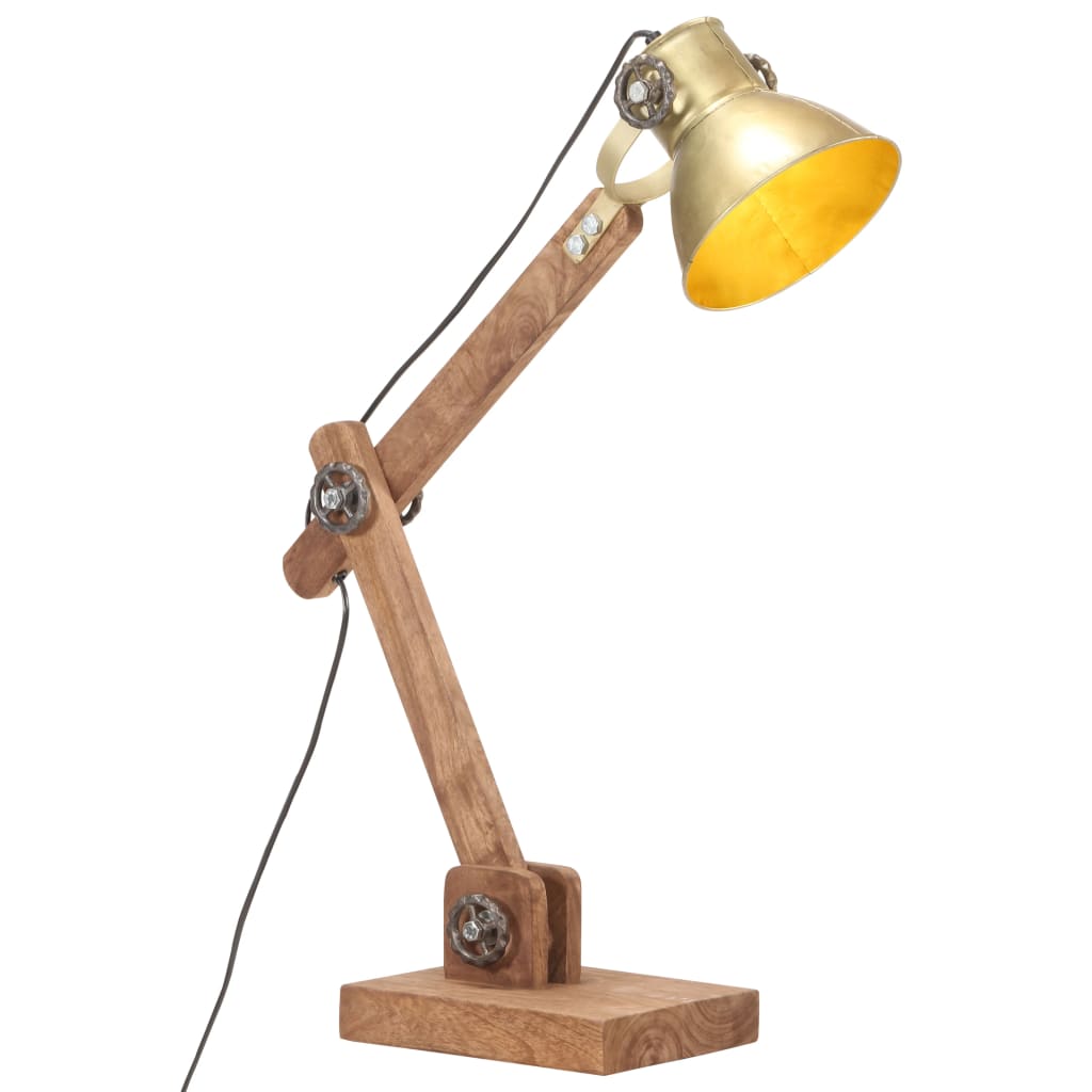 Lampe de bureau Vidaxl Industrial autour de E27 58x18x90 cm en laiton -colored