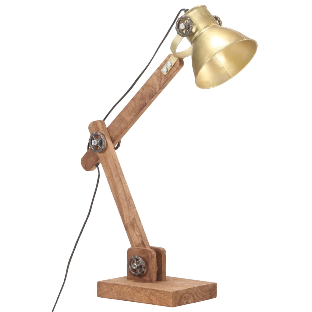 Lampe de bureau Vidaxl Industrial autour de E27 58x18x90 cm en laiton -colored