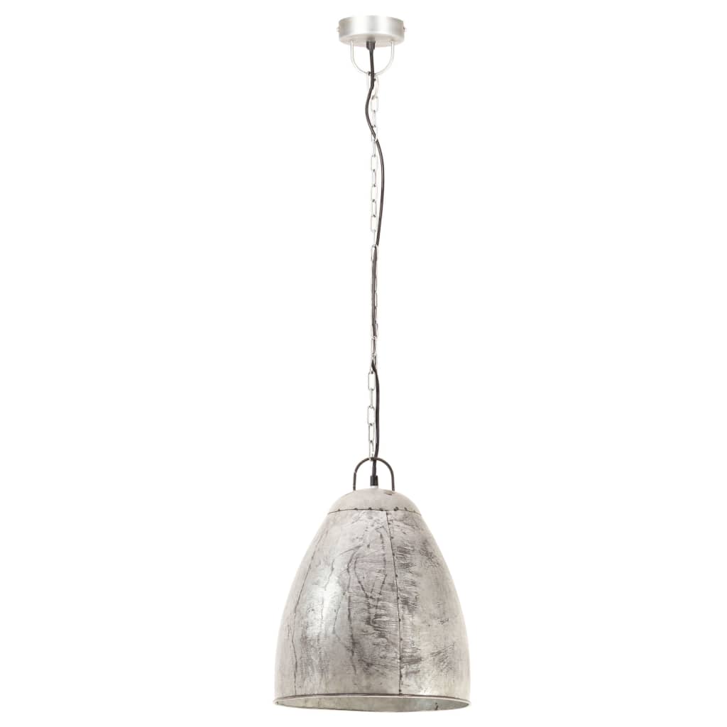 Vidaxl suspendu industriel environ 25 w e27 32 cm de couleur argentée