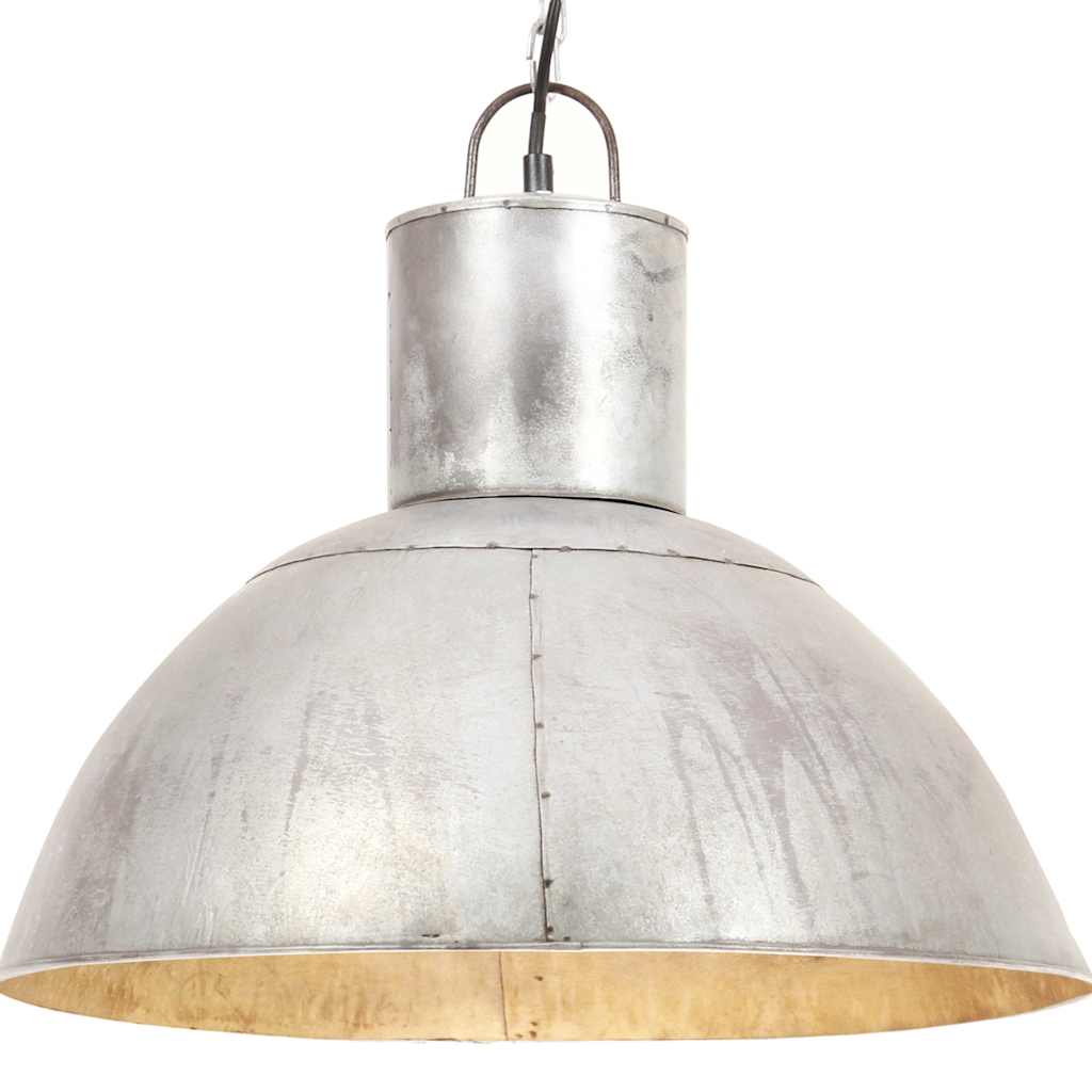 Lampe suspendue vidaxl autour de 25 w e27 48 cm de couleur argentée