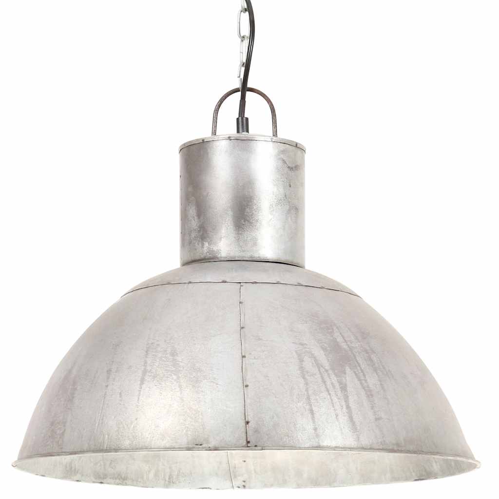 Lampe suspendue vidaxl autour de 25 w e27 48 cm de couleur argentée