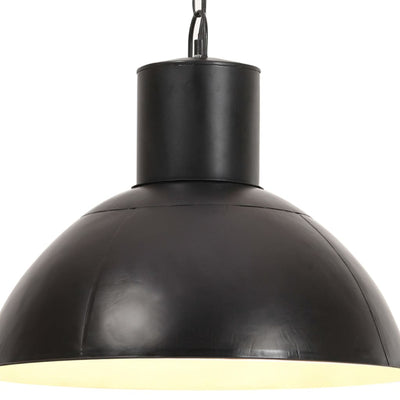 Lampe suspendue vidaxl autour de 25 w e27 48 cm noir
