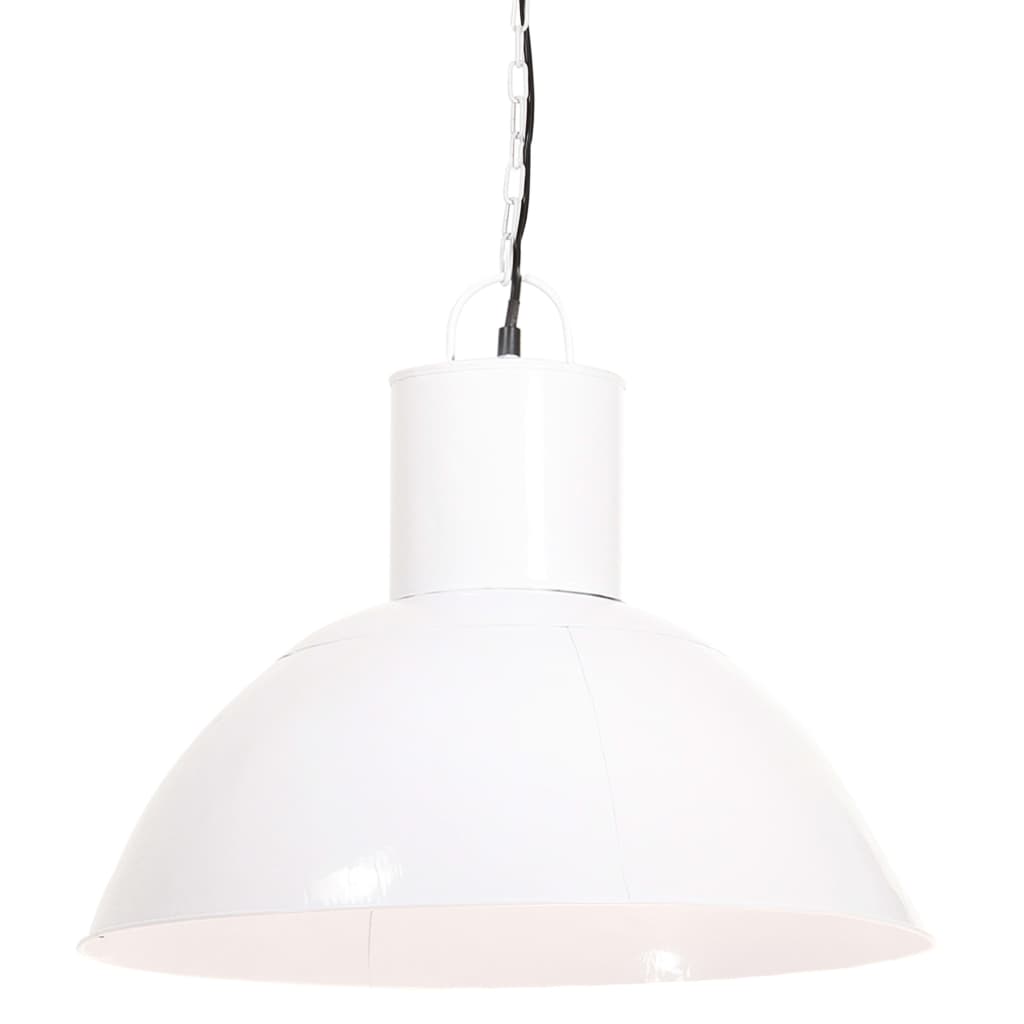Lampe suspendue vidaxl autour de 25 w e27 48 cm blanc