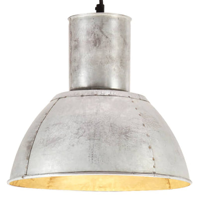 Lampe suspendue vidaxl autour de 25 w e27 28,5 cm de couleur argentée