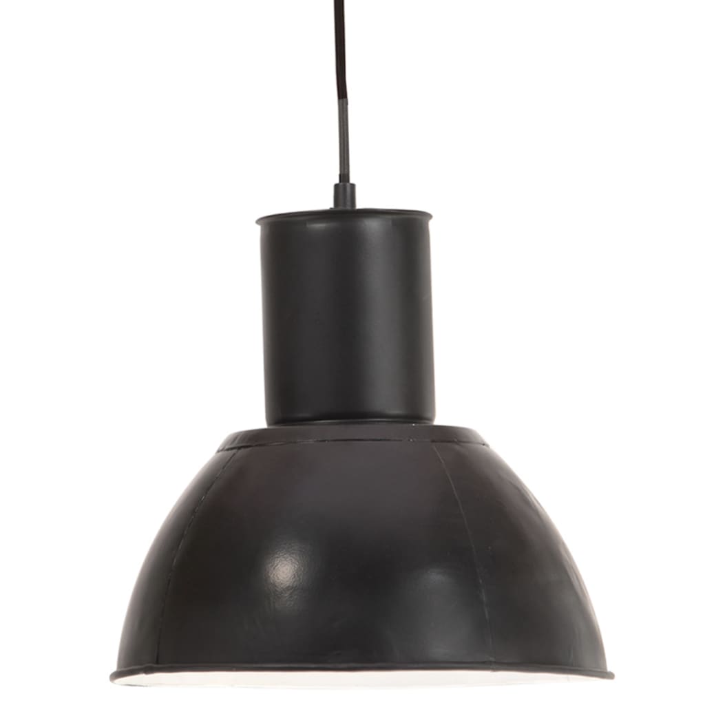 Lampe suspendue vidaxl autour de 25 w e27 28,5 cm noir