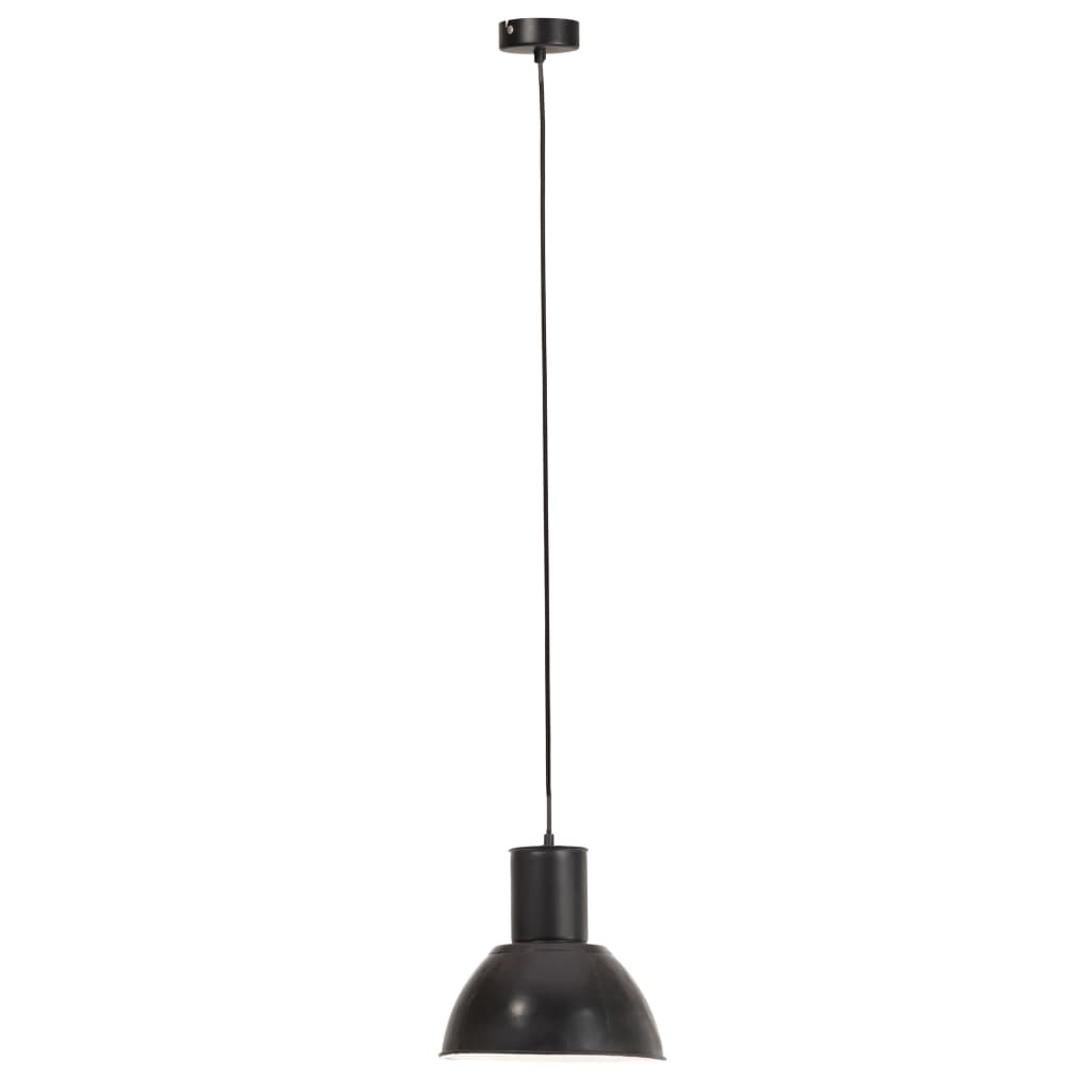 Lampe suspendue vidaxl autour de 25 w e27 28,5 cm noir
