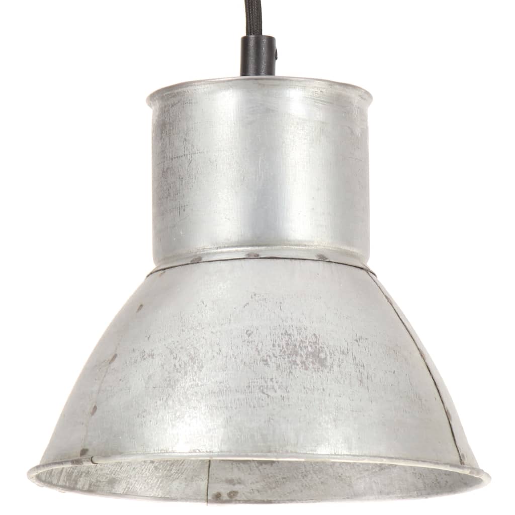 Lampe suspendue vidaxl autour de 25 w e27 17 cm en argent couleur