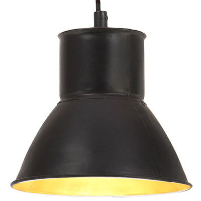 Lampe suspendue vidaxl autour de 25 w e27 17 cm noir