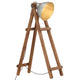 VidaXL lampadaire E27 en bois de manguier massif couleur argent