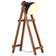 VidaXL lampadaire E27 bois de manguier massif noir