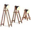 Lampadaires Vidaxl 3 ST E27 Mangohout solide noir
